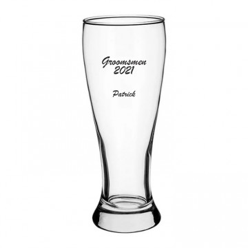 Wedding Favor Pilsner Beer Glass