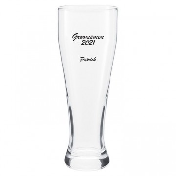 Wedding Favor Pilsner Beer Glass