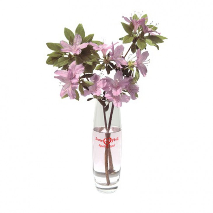 Custom Imprinted Clear Straight Bud Vase main image