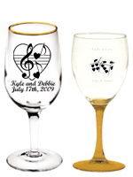 Personalized Wedding Wine Glasses